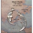 Sterling Silver Moon Charm, Left 