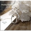 Ringed Double-Sided Moon Charm with Star 