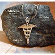 Sterling Silver Caduceus Pendant 