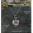 Sterling Silver Lunar Priestess Pentacle Charm 