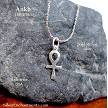 Sterling Silver Small Ankh Necklace 