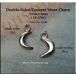 Sterling Silver Small Crescent Moon Charm 