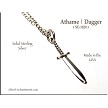 Sterling Silver 3D Athame Dagger Charm 
