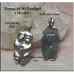Sterling Silver Venus of Willendorf Fertility Goddess Pendant 