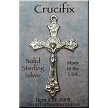 Sterling Silver Crucifix Pendant 32mm 