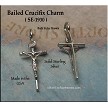 Sterling Silver Bailed Crucifix Charm 