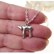 Sterling Silver Chai, Jewish Jewelry 