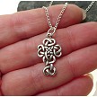 Celtic Knot Cross Pendant Necklace 