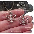 Sterling Silver Libra Charm, Libra Astrology Jewelry 