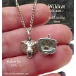 Sterling Silver Wildcat Charm 