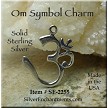 Sterling Silver Om Symbol Charm 