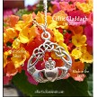 Sterling Silver Celtic Knot Claddagh Charm 