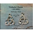 Sterling Silver Celtic Triskele Charm 