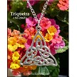 Sterling Silver Trinity Knot Necklace 