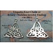Sterling Silver Triquetra Charm Necklace 