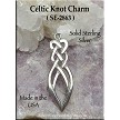 Sterling Silver Celtic Love Knot Pendant Necklace 