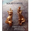 Bailed Solid Copper Foxy Fox Pendant 