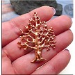 Solid COPPER Large Tree of Life Pendant 