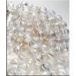 Iris Luster 8mm Round Melon Czech Glass Beads 