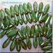 Czech Glass Dagger Beads, 5x16mm (50) 