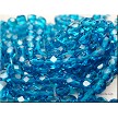 6mm Round TEAL Czech Glass Beads 