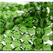 6mm Round Prairie Green Fire polished Czech Glass Beads 