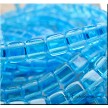 6mm Czechmates Aquamarine 2 Hole Tile Beads 