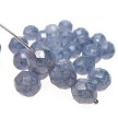 Czech Glass Beads, Silver Blue Mist, 8mm Round (25) 
