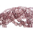 Czech Glass Beads, Medium Amethyst, 6mm Faceted Round Fire Polished (25) 