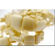 Czech Glass Beads, Ivory-Bone, 10mm Tile Beads 