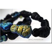 Czech Glass Beads, Owl Beads, Jet AB, 20x12mm 