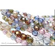 Czech Glass Beads, Multi Luster Mix, 6mm Fire Polished (25) 