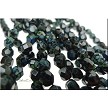 Czech Glass Beads, Jet Picasso, 6mm Fire Polished (25) 