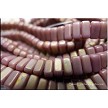 Czechmates Ash Grey Copper Picasso 2 Hole Brick Beads 