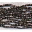 CzechMates Jet Apollo Gold Two-Hole Lentil Beads 