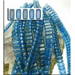 Czechmates Azurite Halo 2 Hole Brick Beads 