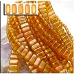 Sandalwood Halo CzechMates Brick Beads 
