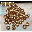 Beige Bronze Picasso Czechmates 2 Hole Lentil Beads 