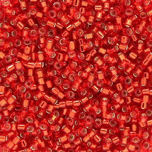 Delica Beads, Orangish Red DBL-0043 