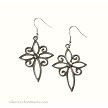 Filigree Cross Earrings 