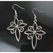 Filigree Cross Pendant Earrings 