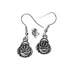 Silver Buddha Earrings 