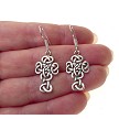 Sterling Silver Celtic Cross Earrings 