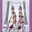 Sterling Silver and Multi-Gemstone Chandelier Earrings 