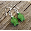 Turtle Earrings, Gemstone Turtle Jewelry 