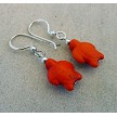 Turtle Earrings, Gemstone Turtle Jewelry 