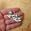 Ghost Earrings, Halloween Jewelry 