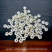 5mm Sterling Silver Daisy Spacer Beads 