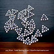 8mm Sterling Silver Triangle Spacer Beads 