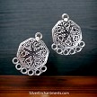 Sterling SIlver Gypsy Chandelier Earring Parts with 6-Loops 